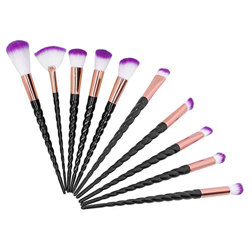 ACOGEDO 10pcs Weiches Haarkosmetikpinsel mit Spiralgriff für Professionelle Make -up -Anwendung Tragbares und Hautfreundliches Lidschatten und Gesichtspulverwerkzeug von ACOGEDO