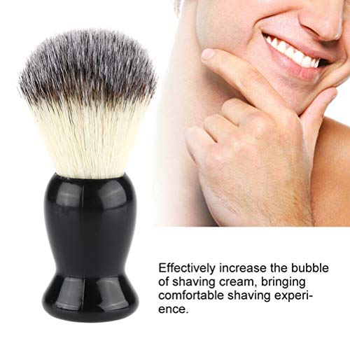 ACOGEDO Ergonomische Friseurschaumpinsel für Männer - Weiche, Schnelle, Trockene Bartschaumpinsel mit Bequemem Griff für die Restliche Entfernung und Professionelle Pflege (BLACK) von ACOGEDO