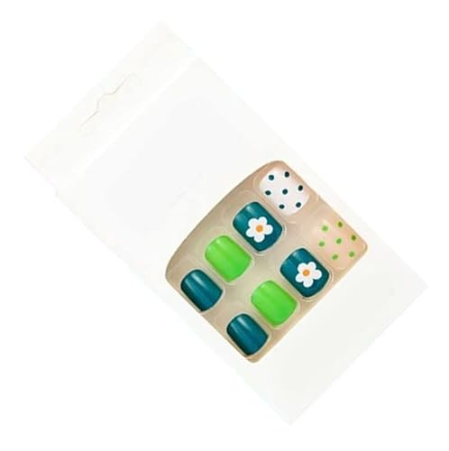ACOGEDO Helle Farbe Süßes Presse auf Falschen Nägeln 24pcs Voll Cover Künstliche Falsche Nagel Tipp Frauen Mädchen Einzigartiges Muster für Exquisite Nagelkunst von ACOGEDO