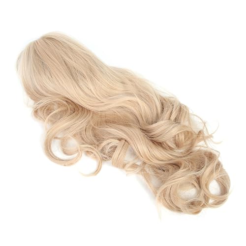 ACOGEDO Long Curly Perücke für Frauen mit Hoher Temperaturfaser, Goldsynthetik -Cosplay & Party Perücke von ACOGEDO