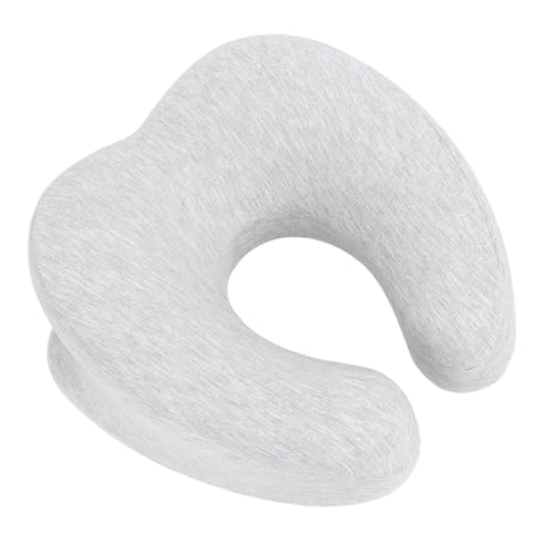 ACOGEDO Luxuriöser Memory Foam Face Down -Kissen für Schönheitssalon -Massagebetten Ergonomisches Design, Dunkelgraues Kissen für Entspannende Komfort und Unterstützung (hellgrau) von ACOGEDO
