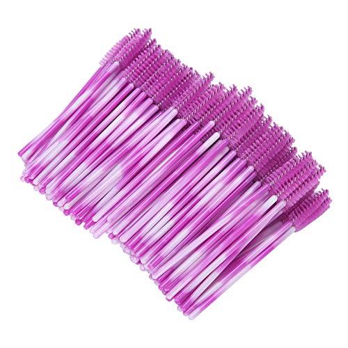 ACOGEDO Tragbarer Einweg -Wimpern -Pinsel Set 200 pcs braune Mascara Applikator mit Flexiblen Faserköpfen für Reisen, Make up und Schönheitssalon. (Reiniger Rot) von ACOGEDO
