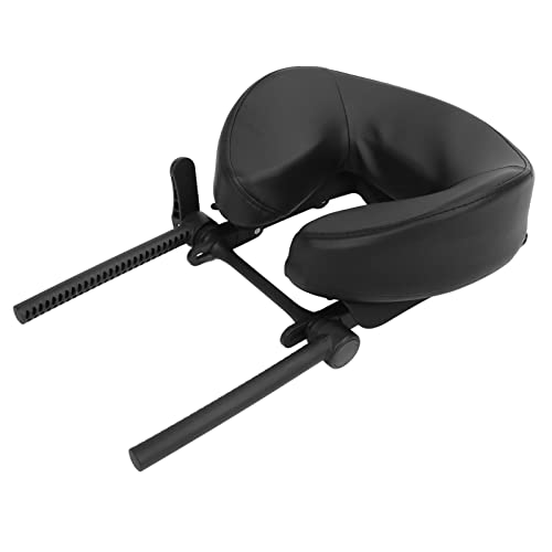 Ergonomische Massage Tabelle Kopfstütze Kissen mit Verstellbarer Plattform - Soft U -Form Design für Spa & Salon, PU Lederabdeckung, Memory Foam Comfort, Schwarz von ACOGEDO