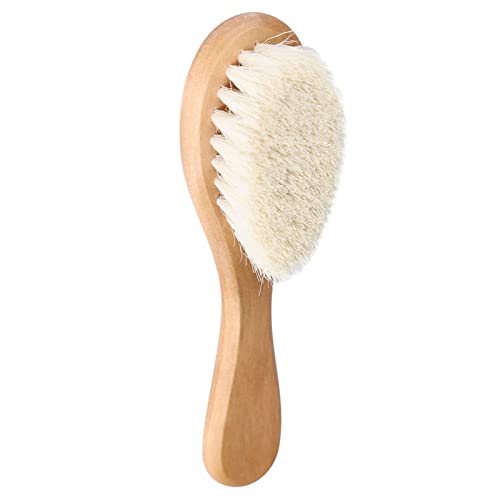 Natürliche Weiche Ziegenhaarbabypinsel mit Ergonomischem Holzgriff für Kinderkopfmassage und Sanfte Pflege Natürliche Weiche Ziegenhaarbabypinsel mit Ergonomischem Holzgriff für Kinderkopfmassage und Sanfte Pflege von ACOGEDO