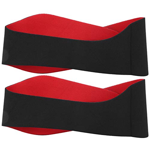 Ohrstöpsel Zum Schwimmen, Schwimmen-Ohrstöpsel für Männer, Yoga-Haarband, Tauchen, Gehörschutz, Haarband, 2 Stück, Wasserdichtes Ohr-Stirnband für Sport (BLACK) von ACOGEDO