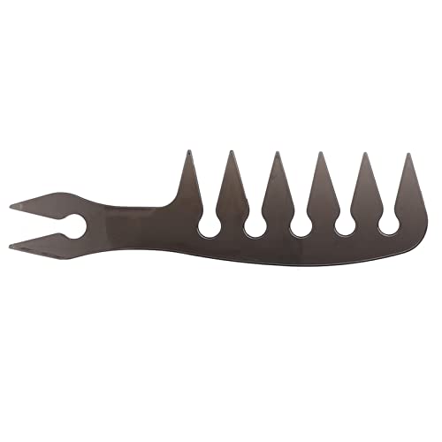 Tragbarer Männer Ölhaarkamm mit Langem Griff - Breitkamm Frisur für Einfache Frisurmanagement - Kompakte Größe, Schwarzes, Professionelles Styling Werkzeug (4) von ACOGEDO