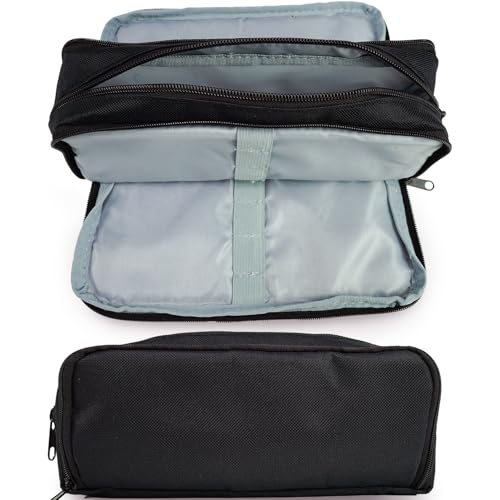 ACROPAQ Medium Federmäppchen - Aufbewahrung von bis zu 70 Stiften, Mäppchen Aesthetic, 3 Innenfächer, Etui, Kompaktes Design - Schlamppermäppchen, Schulmäppchen von ACROPAQ