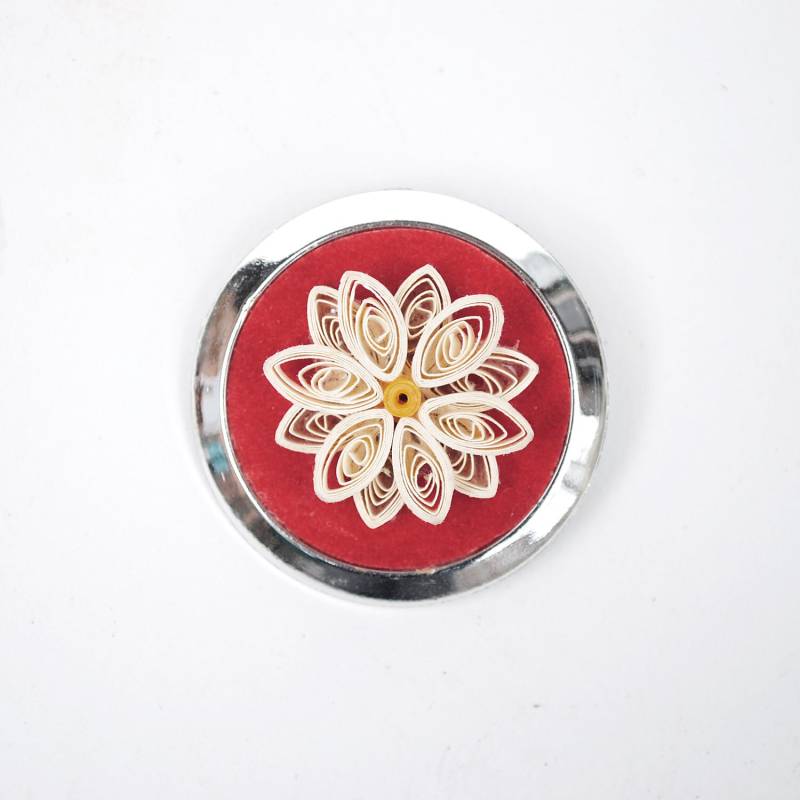 3D Papier Daisy Handgemachte Rote Filznadel von ACTIONVINTAGE