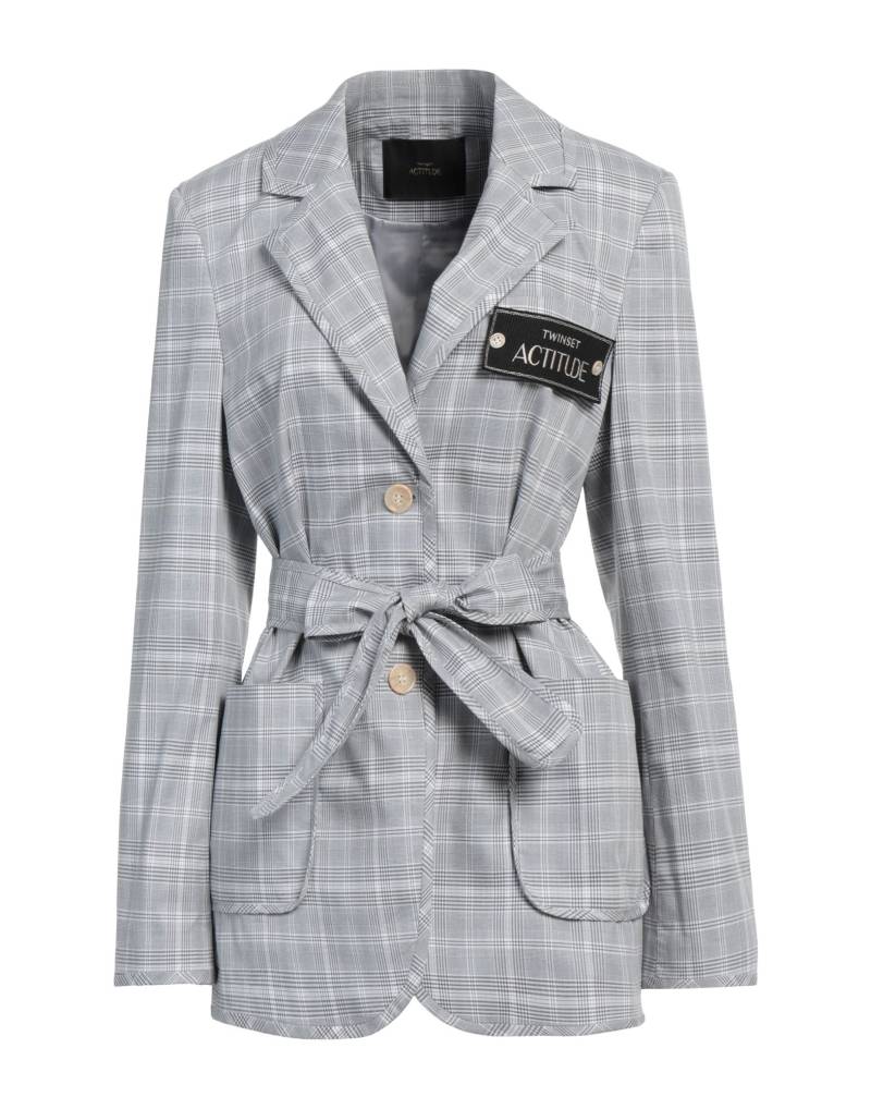 ACTITUDE by TWINSET Blazer Damen Hellgrau von ACTITUDE by TWINSET