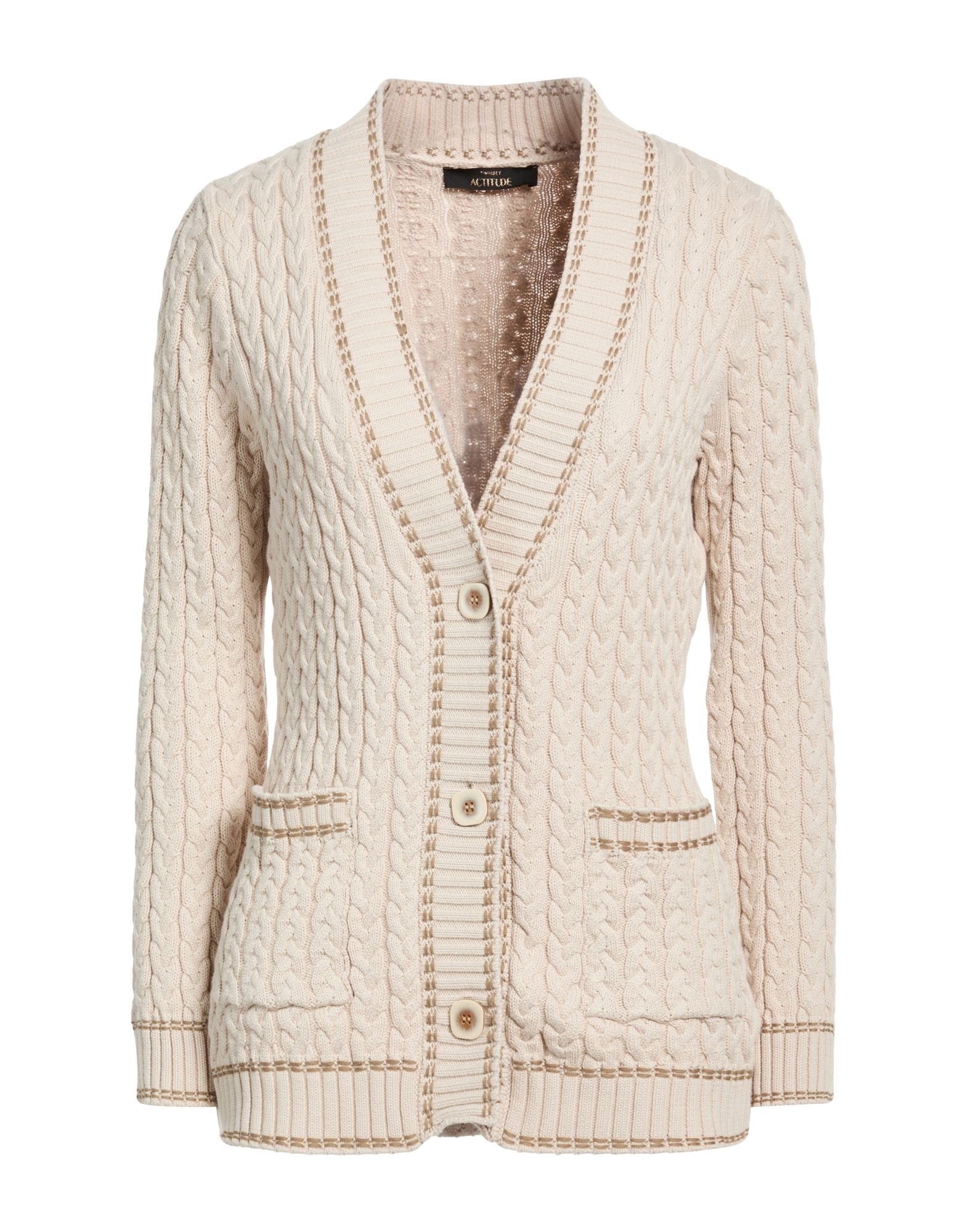 ACTITUDE by TWINSET Strickjacke Damen Beige von ACTITUDE by TWINSET