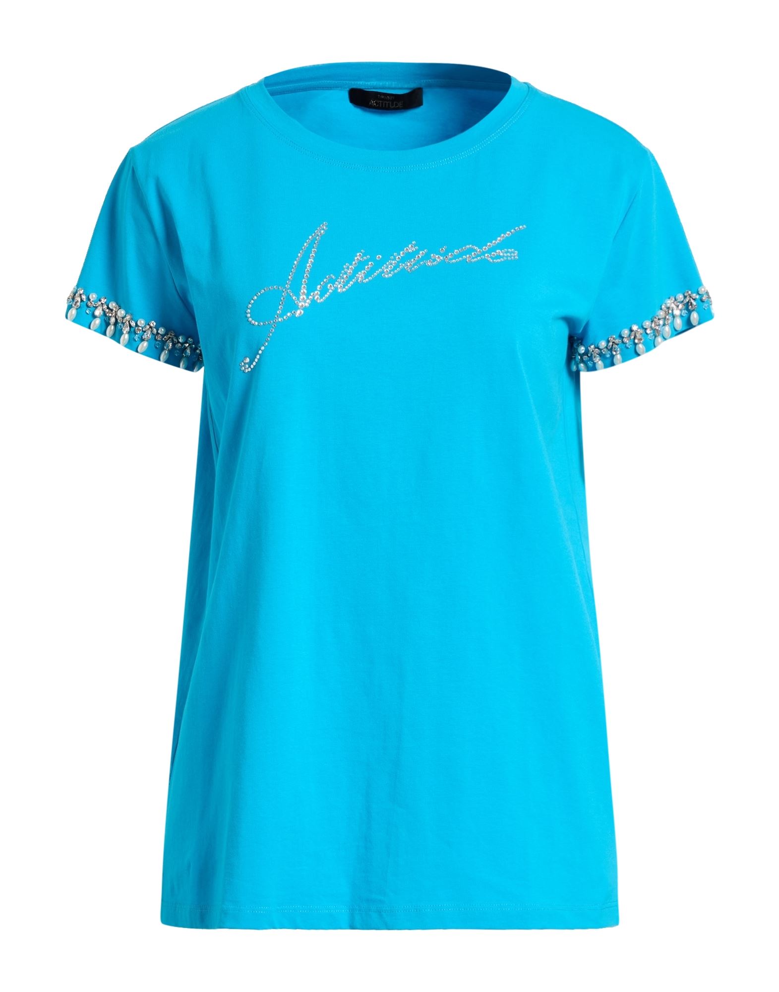 ACTITUDE by TWINSET T-shirts Damen Azurblau ACTITUDE by TWINSET T-shirts Damen Azurblau von ACTITUDE by TWINSET