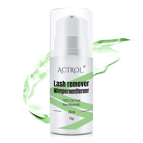 ACTROL Lashes Glue Remover 10g Paste Portable Low Irritation Paste für empfindliche Haut Individuelle Wimpern Kleber Reiniger Aloe von ACTROL
