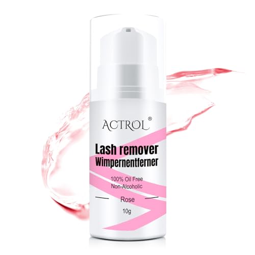 ACTROL Lashes Glue Remover 10g Paste Portable Low Irritation Paste für empfindliche Haut Individuelle Wimpern Kleber Reiniger Rose von ACTROL
