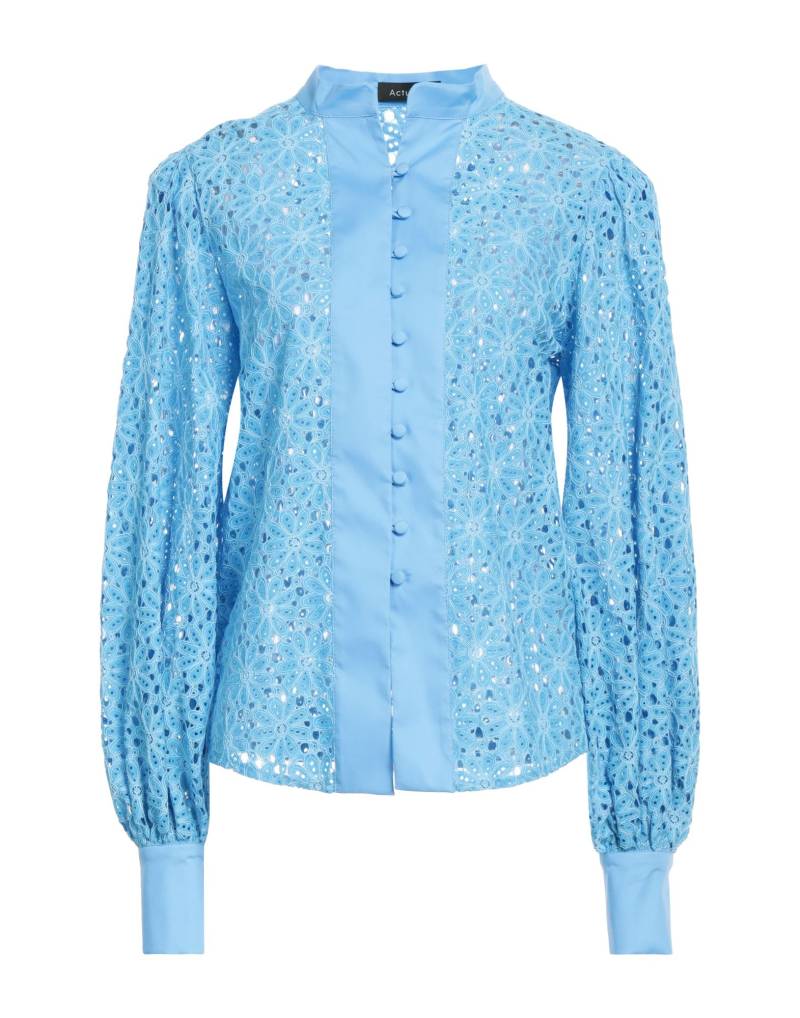 ACTUALEE Hemd Damen Hellblau von ACTUALEE