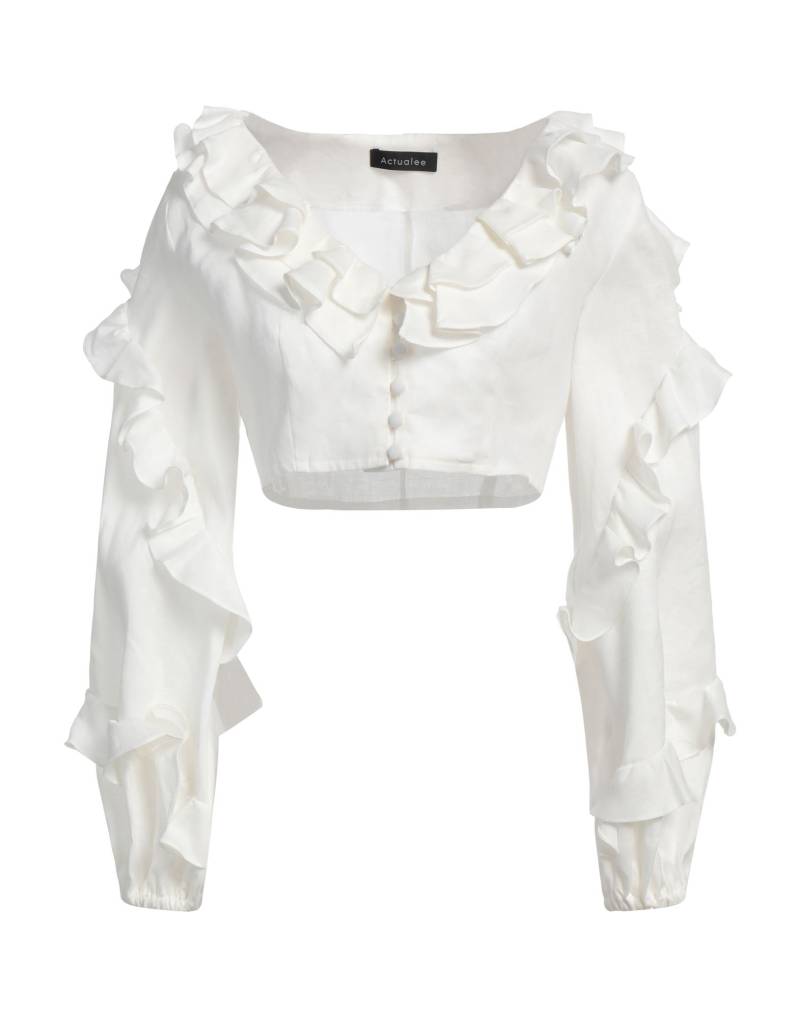 ACTUALEE Hemd Damen Weiß von ACTUALEE