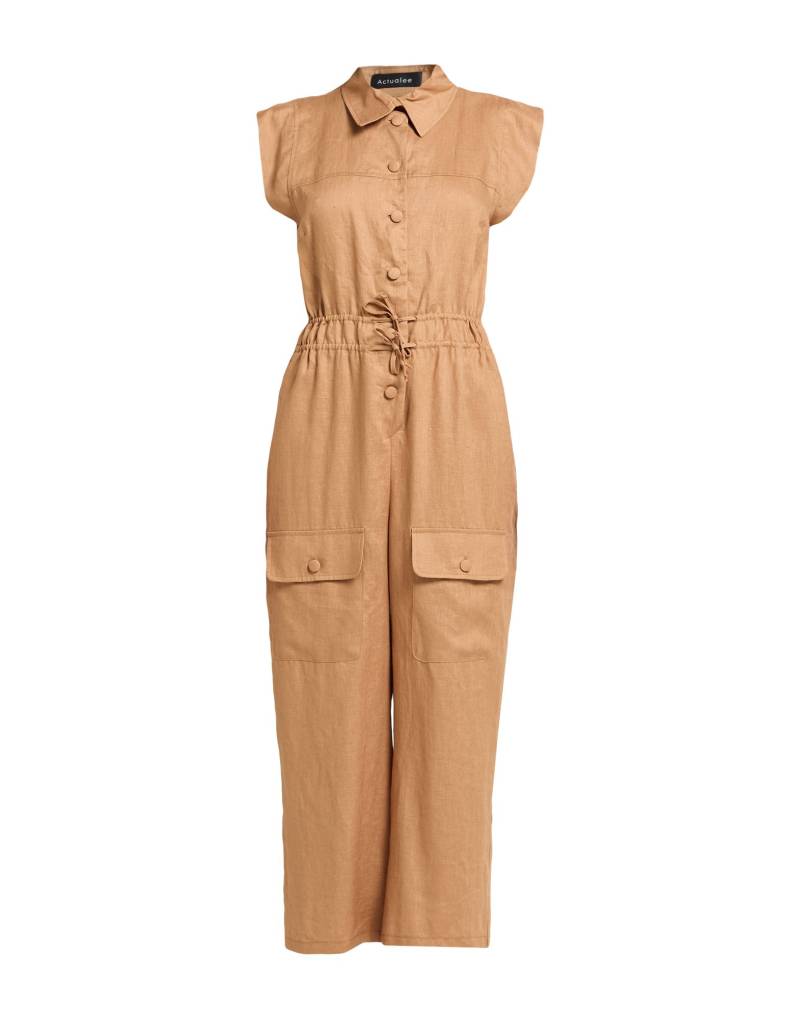 ACTUALEE Jumpsuit Damen Kamel von ACTUALEE