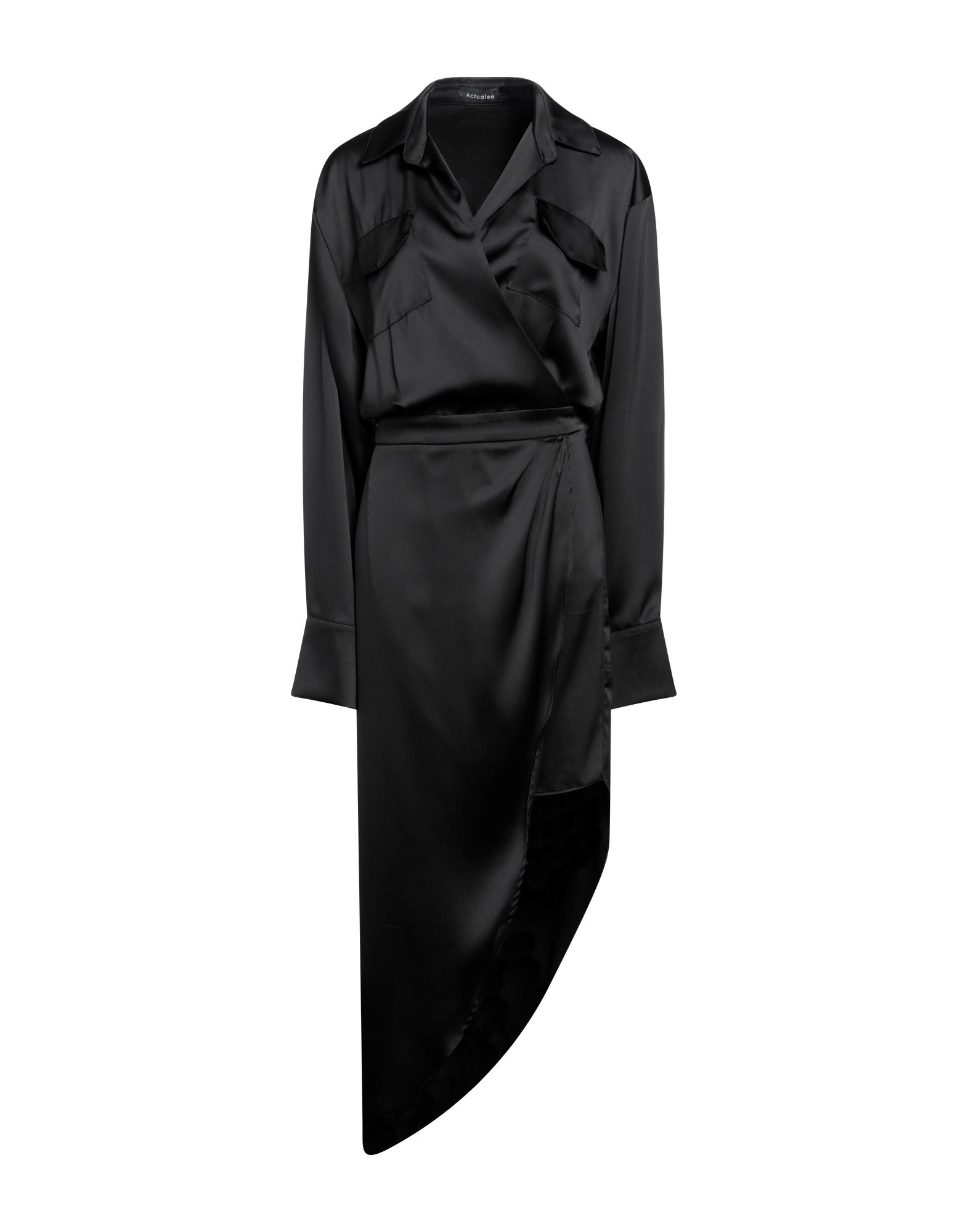 ACTUALEE Midi-kleid Damen Schwarz von ACTUALEE