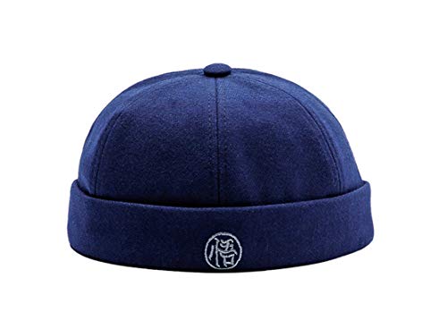 ACVIP Kinder Jungen Dockermütze Dockercap Freizeit Retro Worker Cap(Dunkelblau) von ACVIP