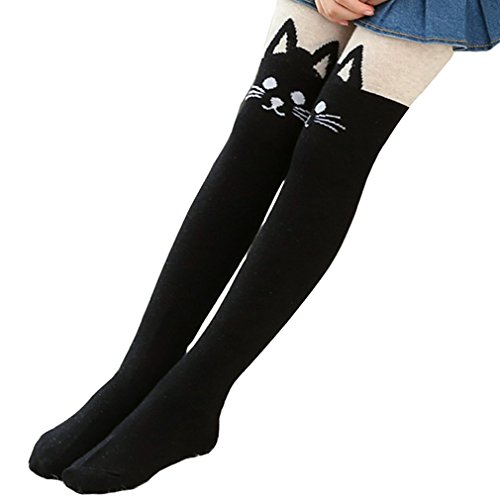 ACVIP Mädchen Strumpfhose mit Niedliche Katze Muster Leggings Strumpfhosen(S) von ACVIP