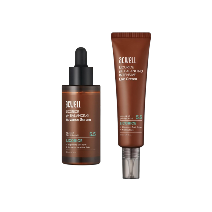 ACWELL - Licorice pH Balancing Advance Serum - 30ml (1ea) + Licorice pH Balancing Intensive Eye Cream - 30ml (1ea) Set von ACWELL