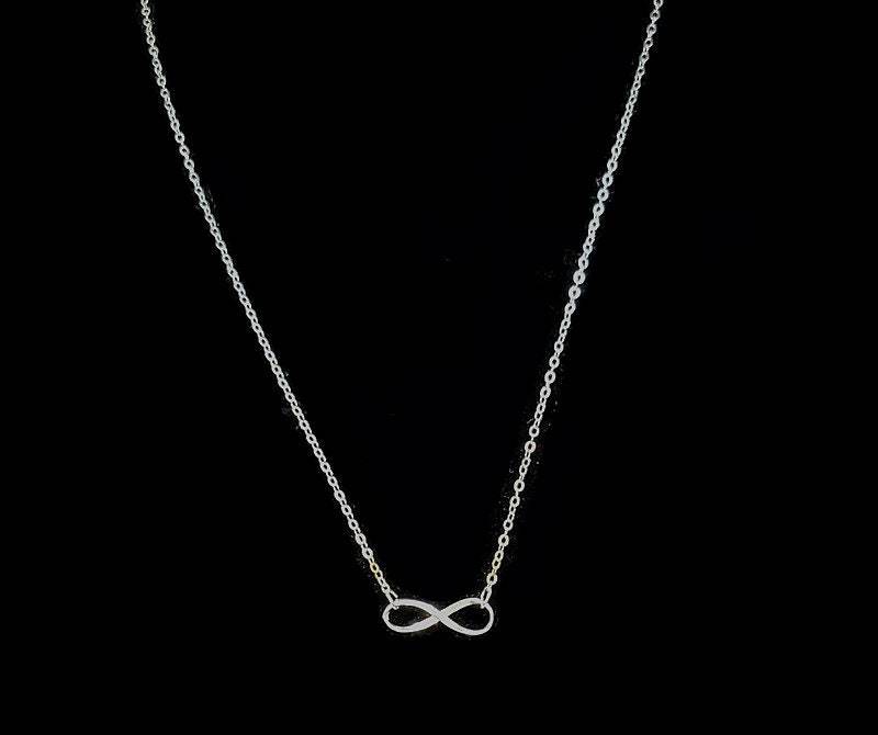 Atemberaubende Sterling Silber Infinity Halskette von ACWJewelryDesign