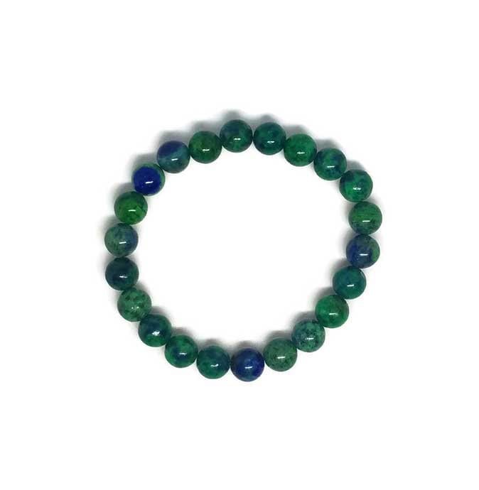Azurit Malachit Edelstein Armband von ACWJewelryDesign