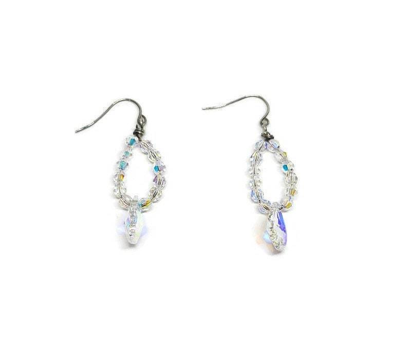 Swarovski Barock Sterling Silber Tropfen Ohrringe von ACWJewelryDesign