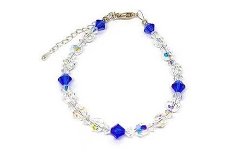 Swarovski Crystal Einstellbar Sterling Silber Armband von ACWJewelryDesign