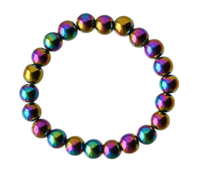 Wunderschönes Regenbogen Hämatit Edelstein Armband von ACWJewelryDesign