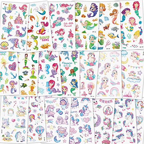 ACWOO Einhorn Tattoos Mädchen, Glitzer Tattoo Set Kinder Tattoo Kinder, 250+ Temporäre Tattoos zum Aufkleben Kindertattoos, Einhorn Geschenke als Mitgebsel Kindergeburtstag,Kleine Geschenke für Kinder ACWOO Einhorn Tattoos Mädchen, Glitzer Tattoo Set Kinder Tattoo Kinder, 250+ Temporäre Tattoos zum Aufkleben Kindertattoos, Einhorn Geschenke als Mitgebsel Kindergeburtstag,Kleine Geschenke für Kinder von ACWOO