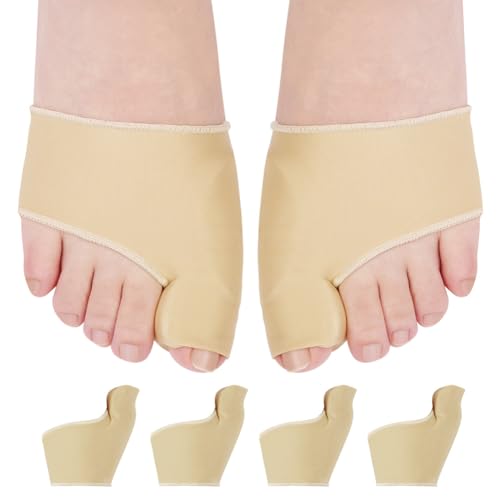 ACWOO Hallux Valgus Socken, 2 Paar Großer Zeh & Fußzehen Entlastung Vorfusspolster- Hammerzeh Korrektur und Schutz, Schiene Zehenkorrektor für Damen Herren (A) von ACWOO