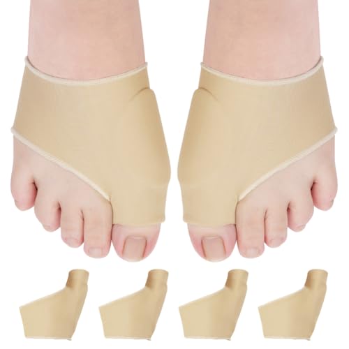 ACWOO Hallux Valgus Socken, 2 Paar Großer Zeh & Fußzehen Entlastung Vorfusspolster- Hammerzeh Korrektur und Schutz, Schiene Zehenkorrektor für Damen Herren (B) von ACWOO