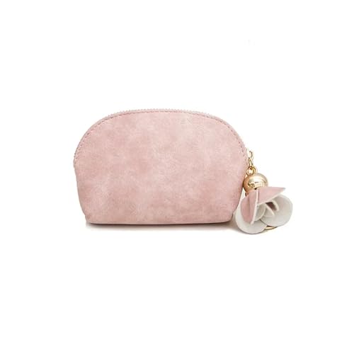 Münzgeldbörse für Damen, Mini-Geldbörse, Clutch mit Reißverschluss, Schlüsselanhänger, kleine Münztasche, Tasche, weibliche Tasche, Schlüsselkartenhalter, rose, Einheitsgröße von ACaime