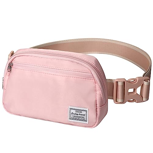 ACdream Hüfttasche zum Laufen, Bauchtasche für Damen und Herren, Crossbody-Gürteltasche, Bauchtasche mit verstellbarem Gurt für Wandern, Workout, Sport, Reisen, A - Roségold, Small von ACdream