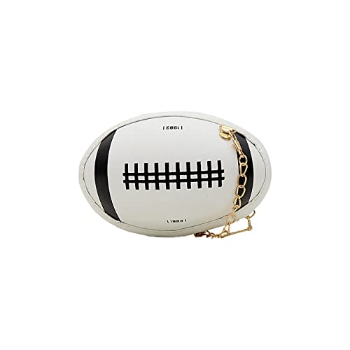 ACemt Umhängetaschen Mode Rugby Form Frauen Tägliche Handtasche Clutch Bag Umhängetasche Umhängetasche Mädchen Geldbörse Neuheit Lustige Tasche Umhängetaschen Herren Groß Vintage (F, One Size) von ACemt