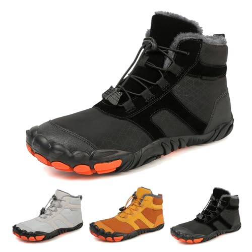 ACosySch Barfußschuhe Winterstiefel Herren Damen Traillaufschuhe Warm Gefüttert Winterschuhe Schneestiefel Wide Toe Barefoot Shoes ACosySch Barfußschuhe Winterstiefel Herren Damen Traillaufschuhe Warm Gefüttert Winterschuhe Schneestiefel Wide Toe Barefoot Shoes von ACosySch