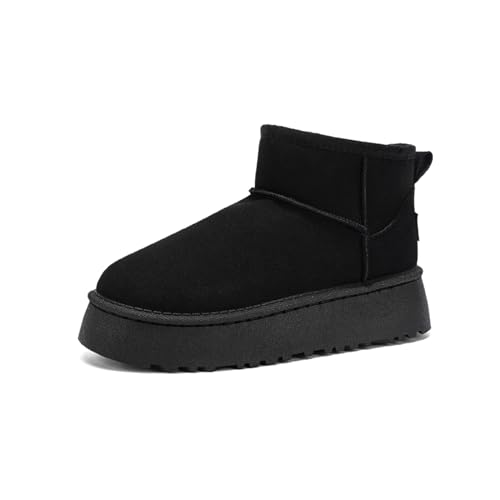 ACosySch Damen Stiefeletten Plateau Boots Flat Casual Boots,Warm Fur Lined Winter Snow Warm Slip on Anti-Slip BootsEU35-EU42 ACosySch Damen Stiefeletten Plateau Boots Flat Casual Boots,Warm Fur Lined Winter Snow Warm Slip on Anti-Slip BootsEU35-EU42 von ACosySch
