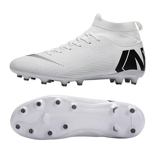 ACosySch Herren Fussballschuhe High Top Stollen Cleats Atmungsaktive Fußballschuhe Professionelle Athletics Erwachsene Trainingsschuhe Jungen Outdoor Sport Football Schuhe Teenager EU 35-47 von ACosySch