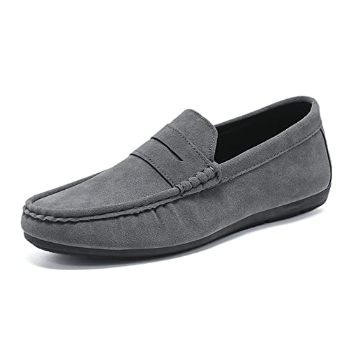 ACosySch Herren Klassische Mokassin Wildleder Penny Loafers Comfort Halbschuhe Bootsschuhe Weich Flache Fahrende SchuheEU39-EU44 von ACosySch