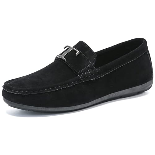 ACosySch Herren Klassische Mokassin Wildleder Penny Loafers Comfort Halbschuhe Bootsschuhe Weich Flache Fahrende SchuheEU39-EU44 von ACosySch