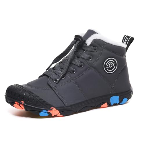 ACosySch Kinder Trekking- & Wanderschuhe Jungen Mädchen Turnschuhe rutschfest Freizeitschuhe Winterschuhe Traillaufschuhe Jungen Mädchen Trekking Wanderstiefel 30-39 von ACosySch