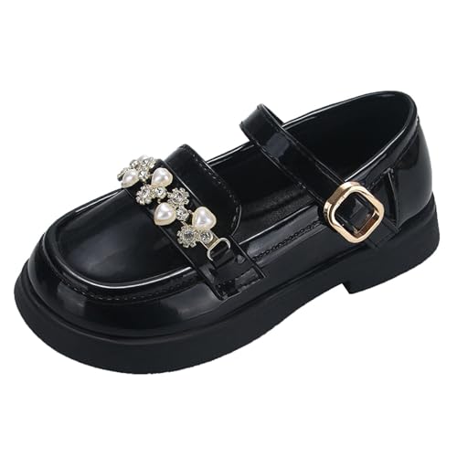 ACosySch Mary Jane Mädchenschuhe Kinderschuhe Weiße Lederschuhe Bowknot Mädchen Prinzessin Schuhe Einzelne Schuhe Leistungsschuhe Schuhe für die Schule für Mädchen von ACosySch