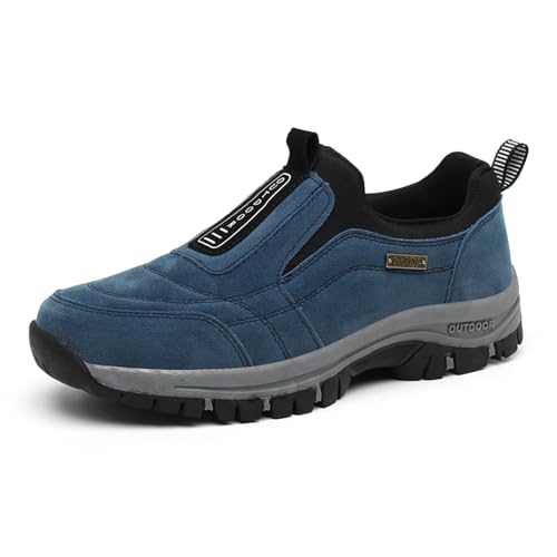 AcosySch Orthopädische Schuhe - Herren Extra Breite Slip-On Walking Schuhe Mit Fußgewölbestütze - Leichte Outdoor Arbeitsschuhe von ACosySch