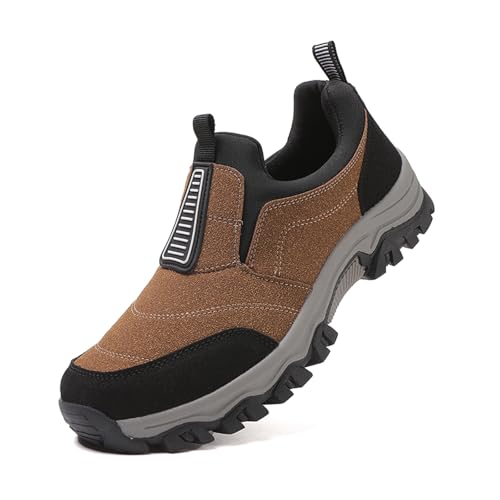 ACosySch Sneaker Herren Ohne Schnuersenkel Slip-on Schuhe Wanderschuhe Weite Breit Trekkingschuhe rutschfest Sportschuhe Leicht Walkingschuhe von ACosySch