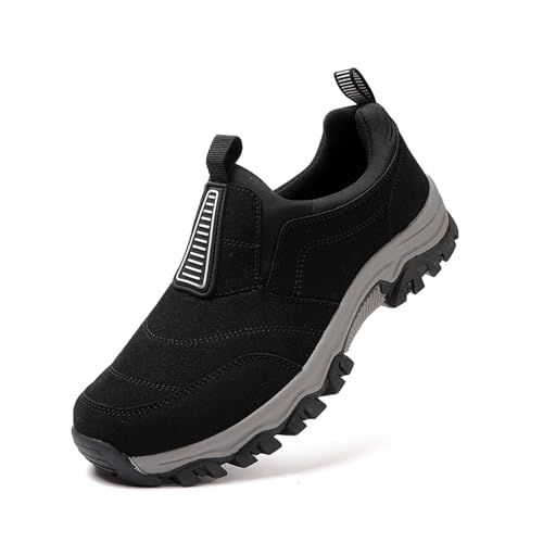 ACosySch Sneaker Herren Ohne Schnuersenkel Slip-on Schuhe Wanderschuhe Weite Breit Trekkingschuhe rutschfest Sportschuhe Leicht Walkingschuhe von ACosySch