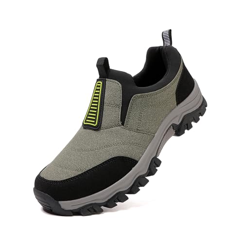 ACosySch Sneaker Herren Ohne Schnuersenkel Slip-on Schuhe Wanderschuhe Weite Breit Trekkingschuhe rutschfest Sportschuhe Leicht Walkingschuhe von ACosySch