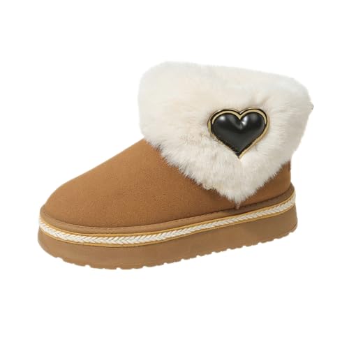 ACosySch Winterschuhe Damen Warm Gefüttert Plateau Boots Winter rutschfest Bequem Winterboots Damen von ACosySch
