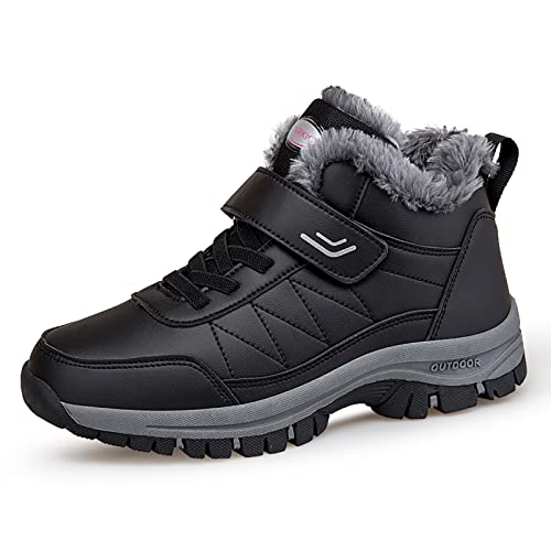 ACosySch Winterschuhe Herren Warm Gefütterte Winterstiefel DamenTrekkingschuhe Winterboots Wanderschuhe Schneestiefel rutschfest Winter Herbstschuhe wasserdicht von ACosySch