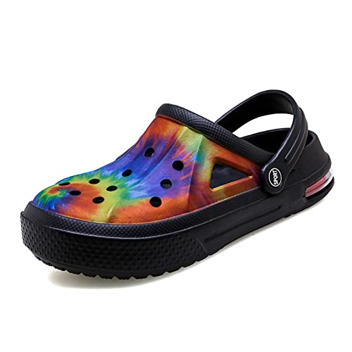 Unisex Sommer Clogs Atmungsaktiv Flach Hausschuhe Mesh Slippers Muffin Drag Pantolette Outdoor Strand Schuhe rutschfest Hollow Sandalen 36 EU - 45EU von ACosySch