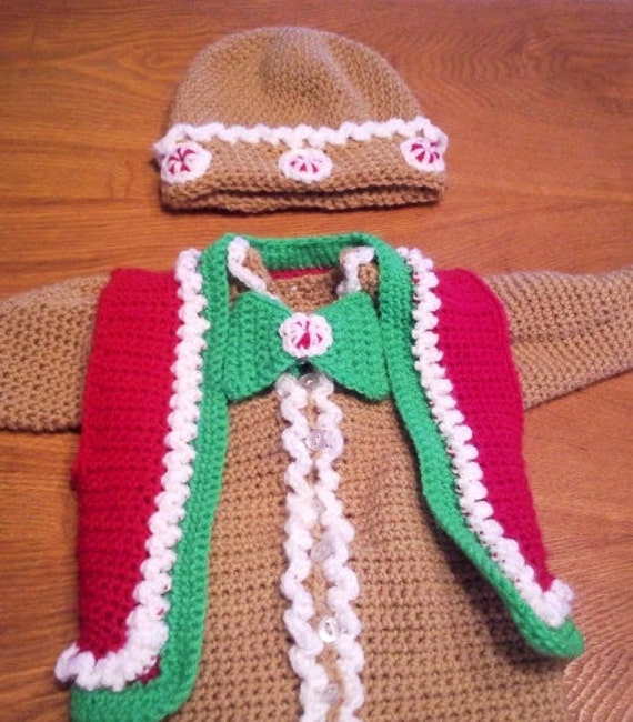Baby-Lebkuchen-Mann-Outfit von ACrochetDesigns